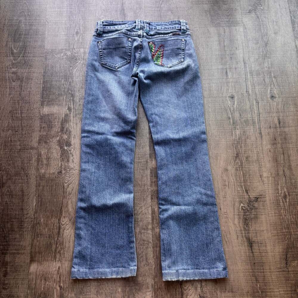 Nitrogen Signature Jeans Vintage Embroidered Flower Denim Size 26